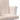 Scaun glisant cu taburet, roz deschis, material textil