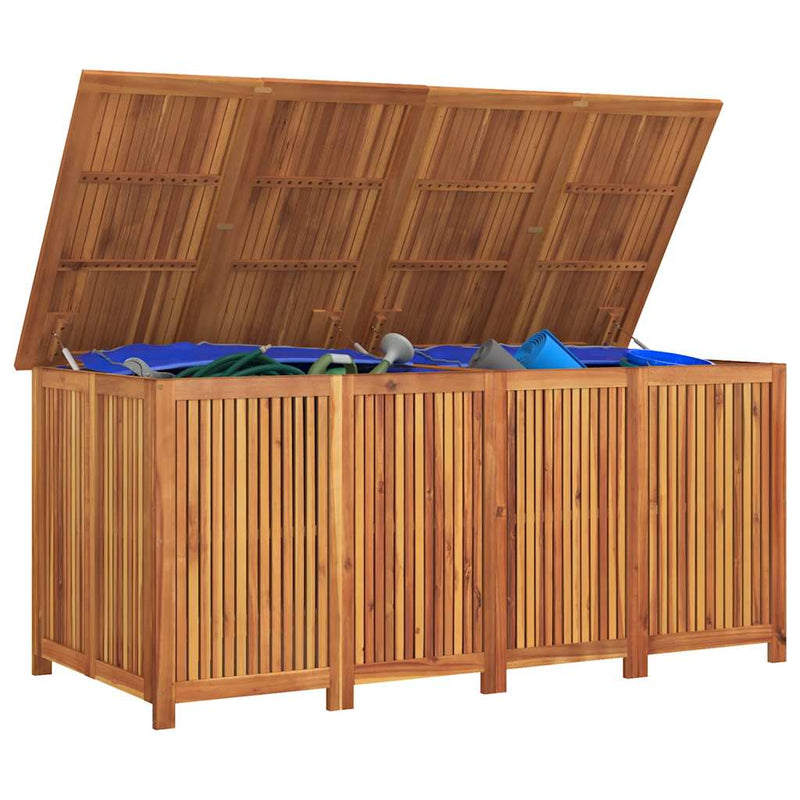 Ladă depozitare pentru grădină 175x80x75 cm lemn masiv acacia