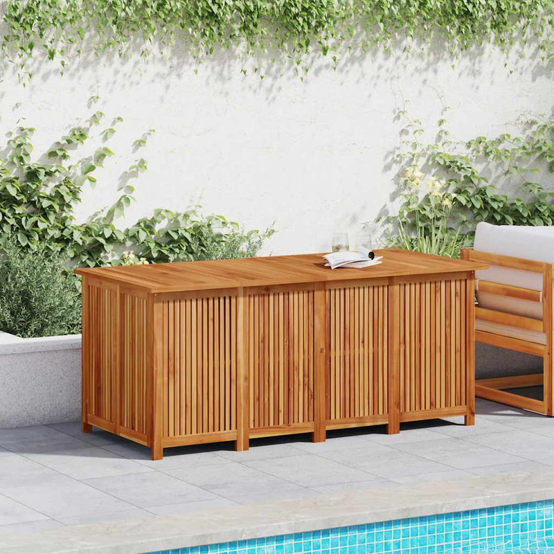 Ladă depozitare pentru grădină 175x80x75 cm lemn masiv acacia