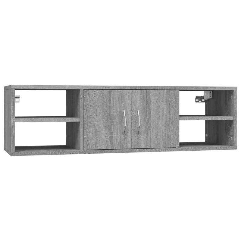 Raft de perete, gri sonoma, 102x30x29 cm, lemn compozit