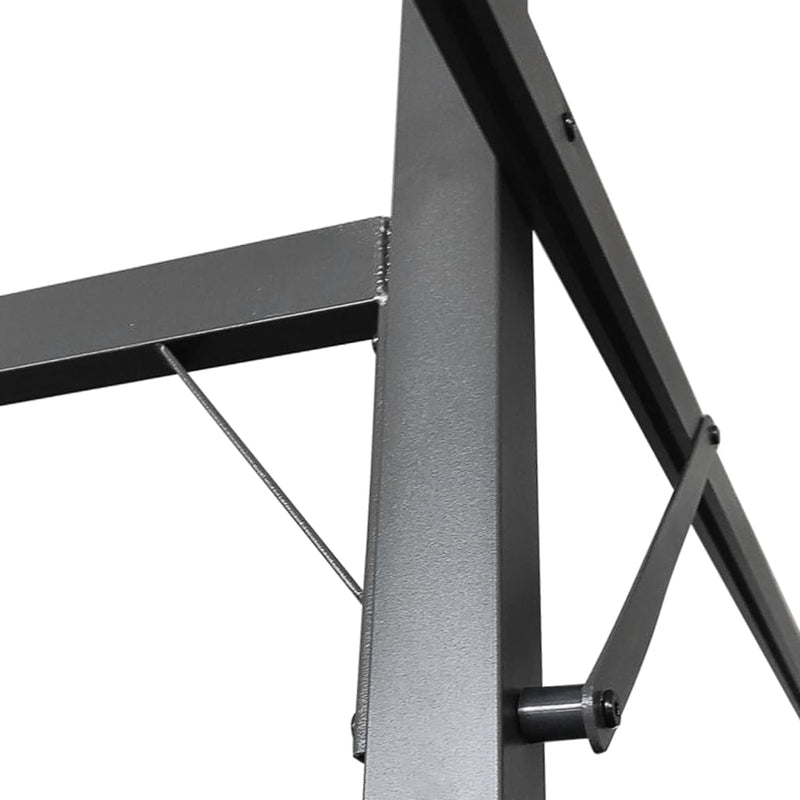 Pergola cu acoperiș retractabil, crem, 295x292x230 cm