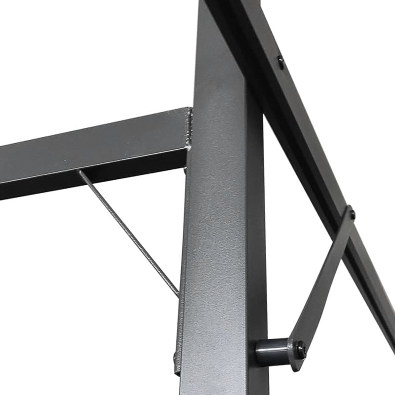 Pergola cu acoperiș retractabil, crem, 589x292x230 cm