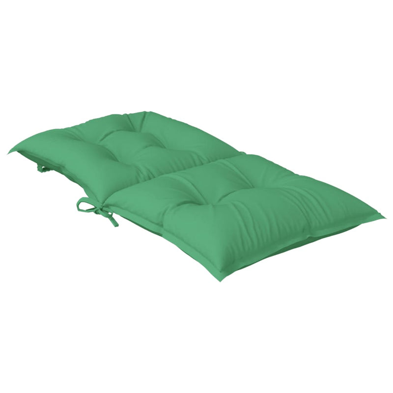 Perne scaun cu spătar mic, 2 buc., verde, 100x50x7 cm, textil