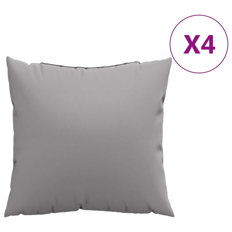 Perne de canapea, 4 buc., gri, 60x60 cm, textil