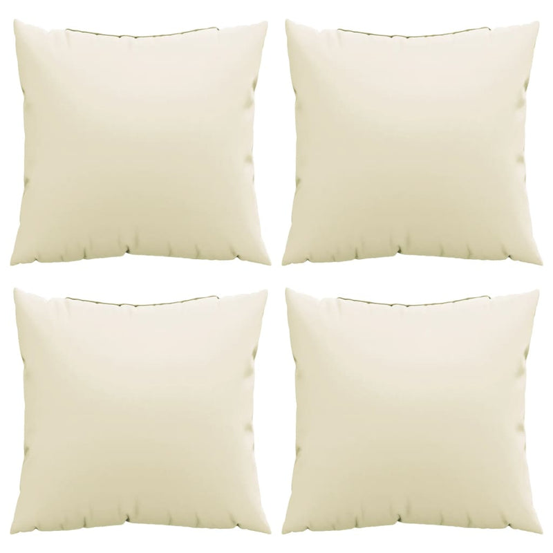 Perne de canapea, 4 buc., crem, 60x60 cm, textil