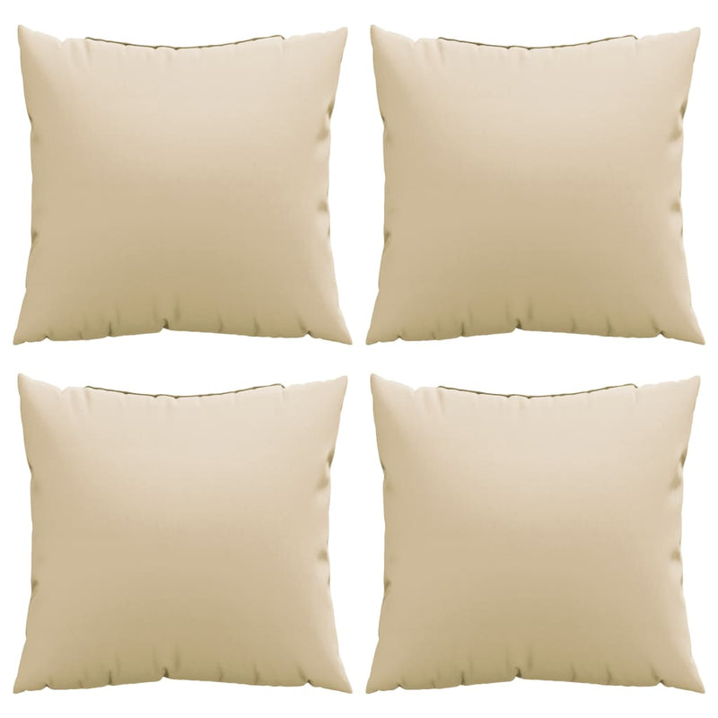 Perne de canapea, 4 buc., beige, 60x60 cm, textil