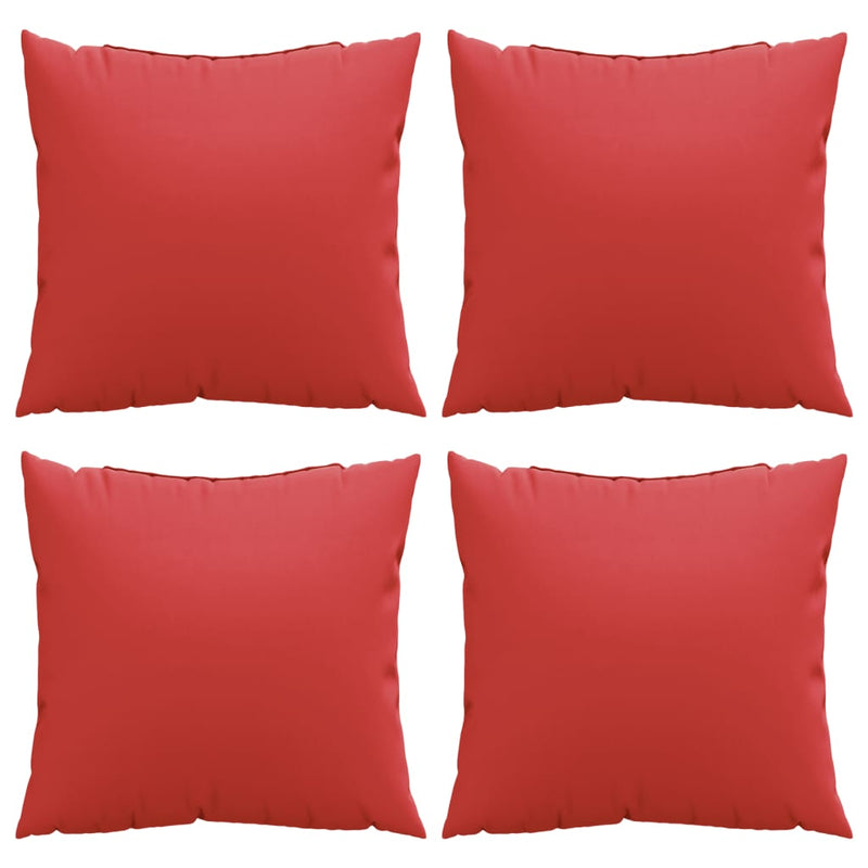 Perne de canapea, 4 buc., roșu, 60x60 cm, textil