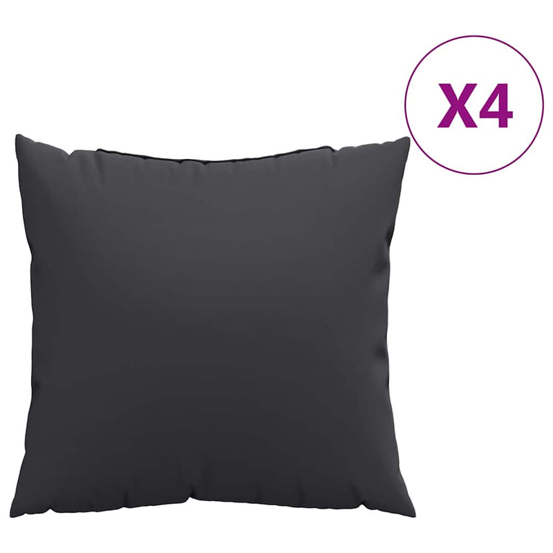Perne de canapea, 4 buc., negru, 60x60 cm, textil