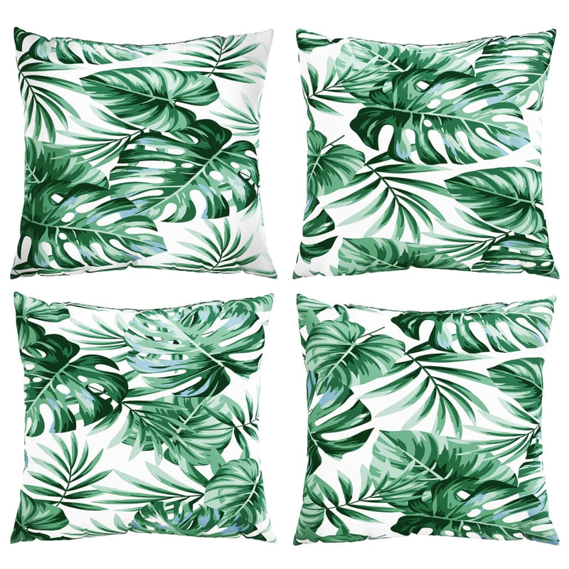 Perne de canapea, 4 buc., model frunze, 60x60 cm, textil
