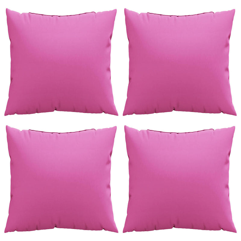 Perne decorative 4 buc. Material din poliester Roz 60 x 60 cm