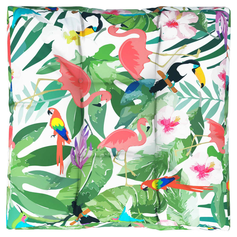 Pernă de paleți, multicolor, 70x70x12 cm, material textil