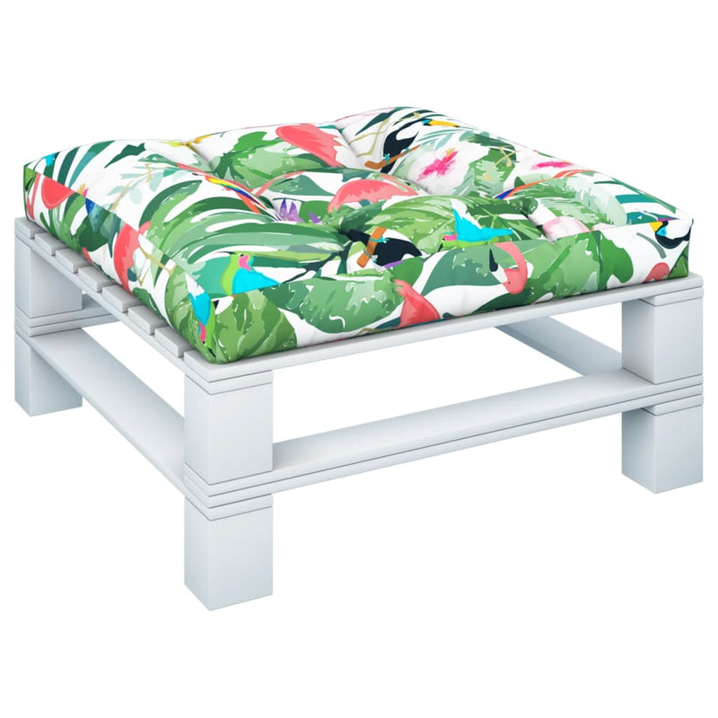 Pernă de paleți, multicolor, 70x70x12 cm, material textil