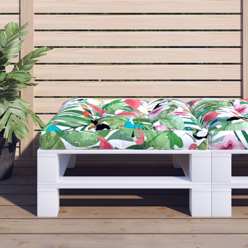 Pernă de paleți, multicolor, 70x70x12 cm, material textil