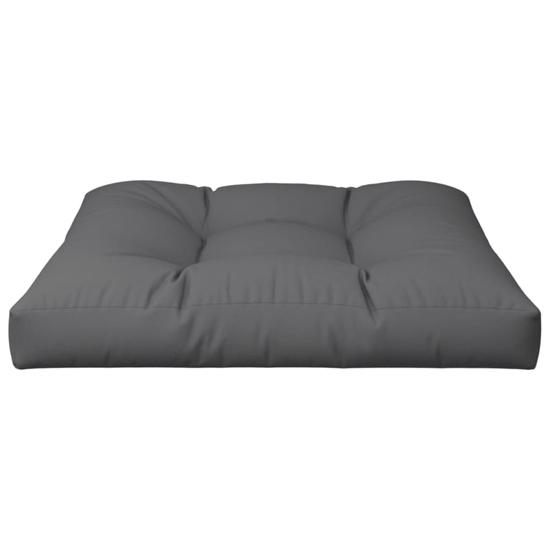 Pernă pentru paleți, antracit, 80x80x12 cm, material textil