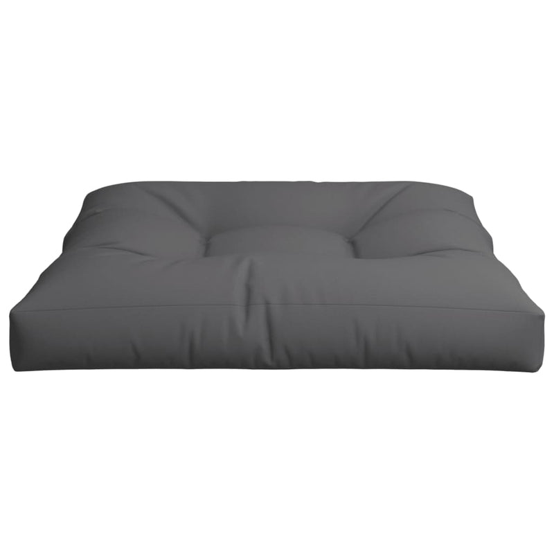 Pernă pentru paleți, antracit, 80x80x12 cm, material textil