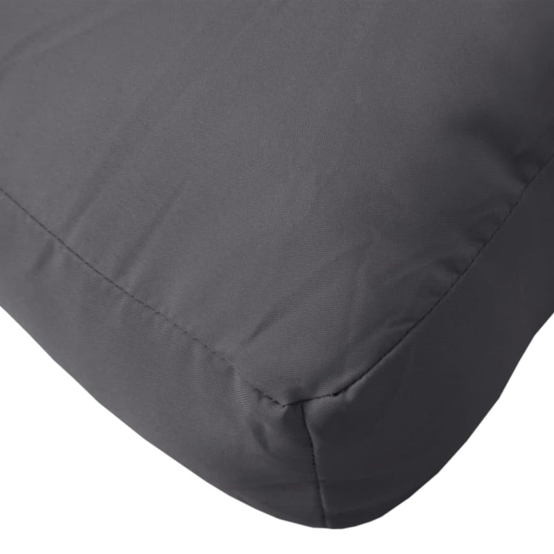 Pernă pentru paleți, antracit, 80x80x12 cm, material textil