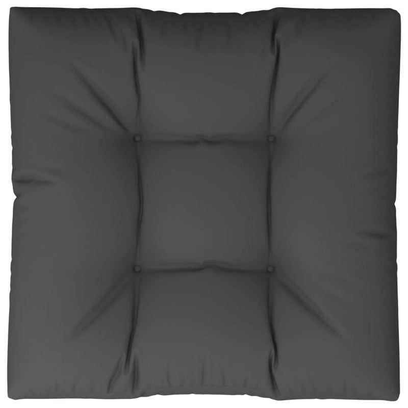 Pernă pentru paleți, negru, 80x80x12 cm, material textil