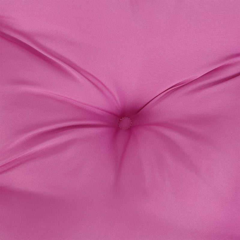 Pernă de paleți, roz, 80x80x12 cm, material textil