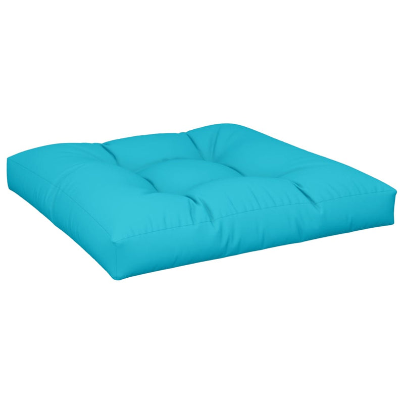 Pernă de paleți, turcoaz, 80x80x12 cm, material textil