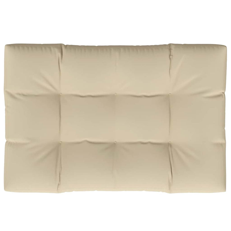 Pernă pentru paleți, bej, 120x80x12 cm, material textil