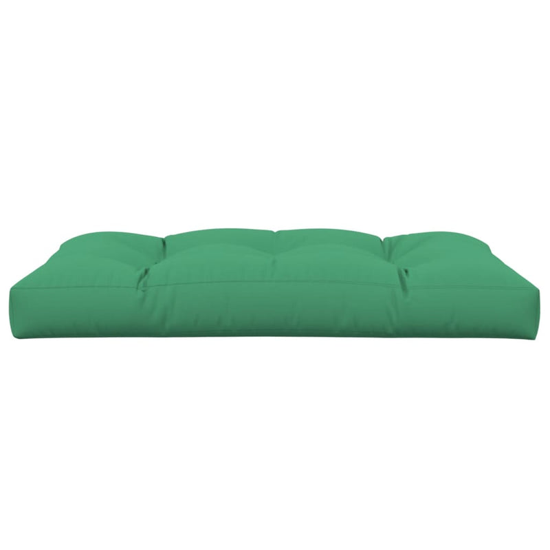 Pernă pentru paleți, verde, 120x80x12 cm, textil
