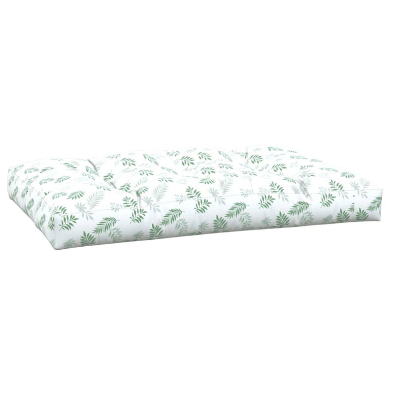Pernă de paleți, model frunze, 120x80x12 cm, textil