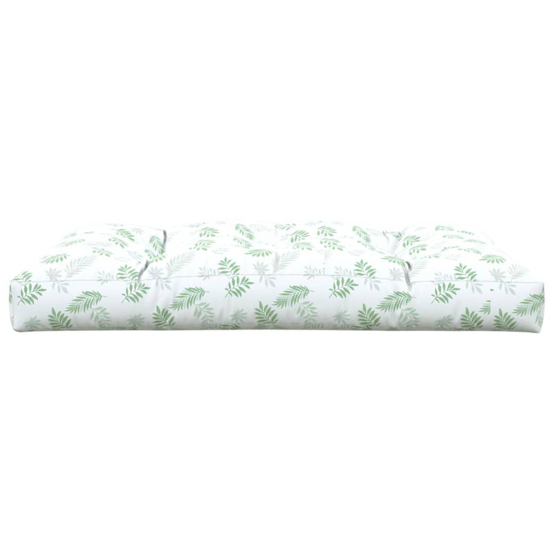 Pernă de paleți, model frunze, 120x80x12 cm, textil