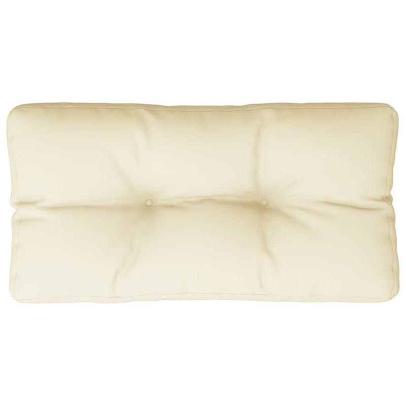 Pernă de paleți, crem, 70x40x12 cm, material textil