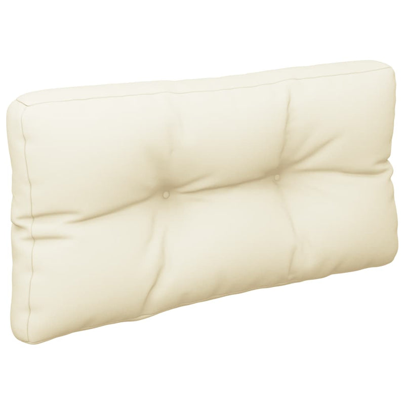 Pernă de paleți, crem, 70x40x12 cm, material textil