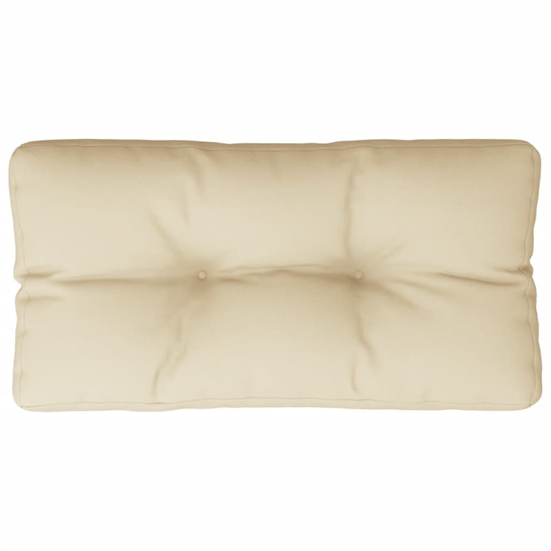 Pernă de paleți, bej, 70x40x12 cm, material textil