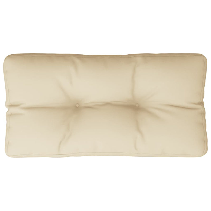 Pernă pentru paleți, bej, 80x40x12 cm, material textil