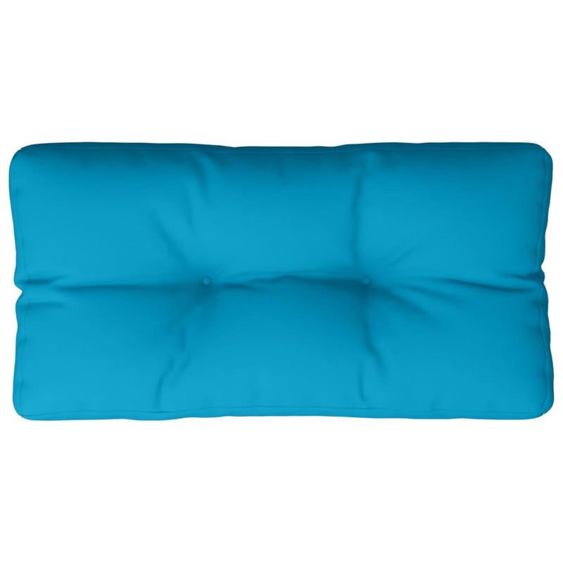 Pernă de paleți, albastru deschis, 80x40x12 cm, material textil