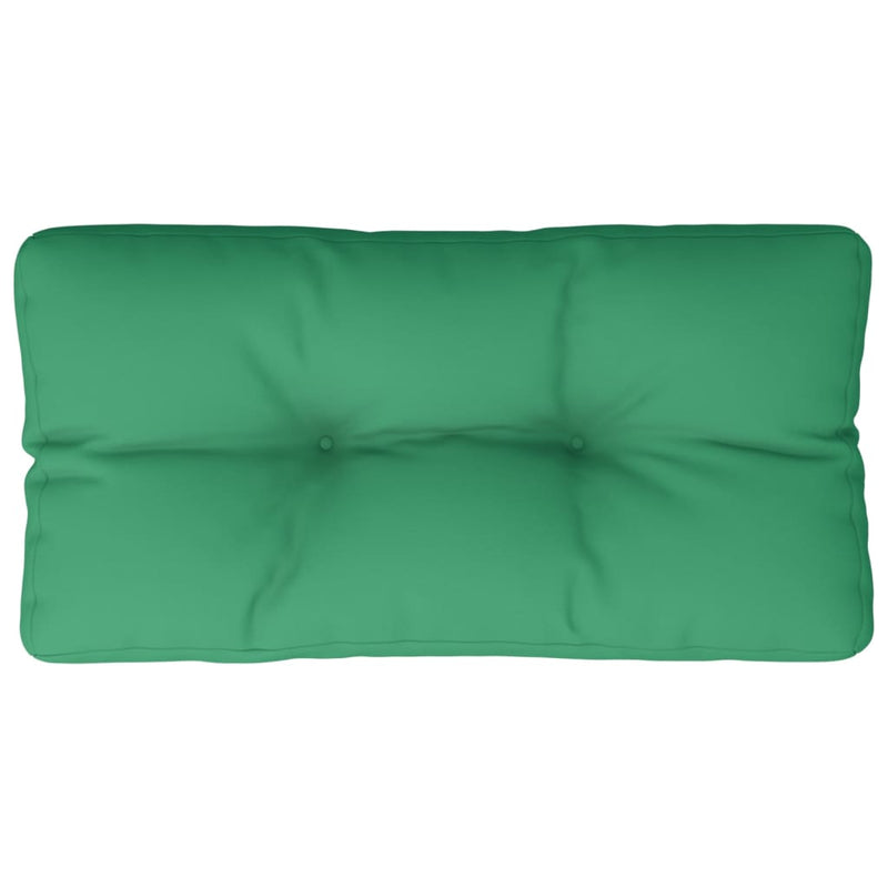 Pernă de paleți, verde, 80x40x12 cm, material textil