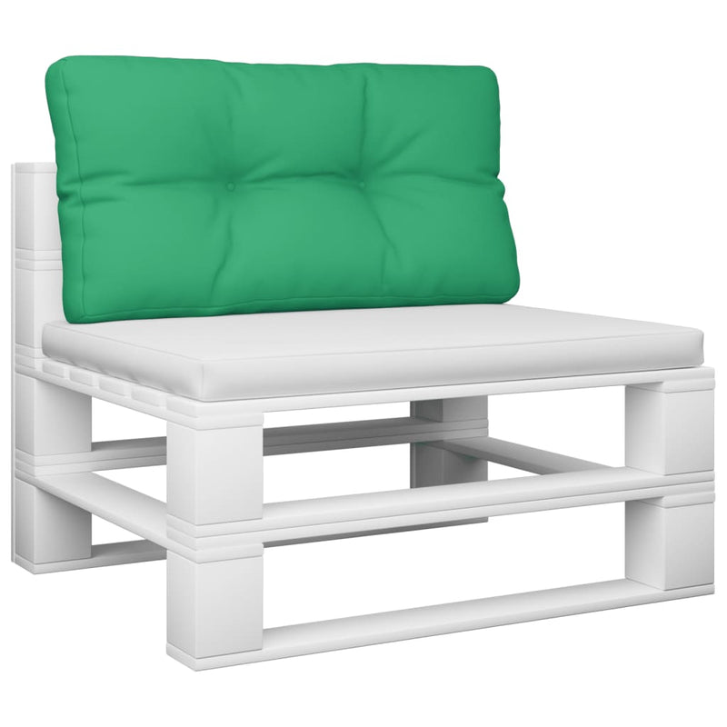 Pernă de paleți, verde, 80x40x12 cm, material textil