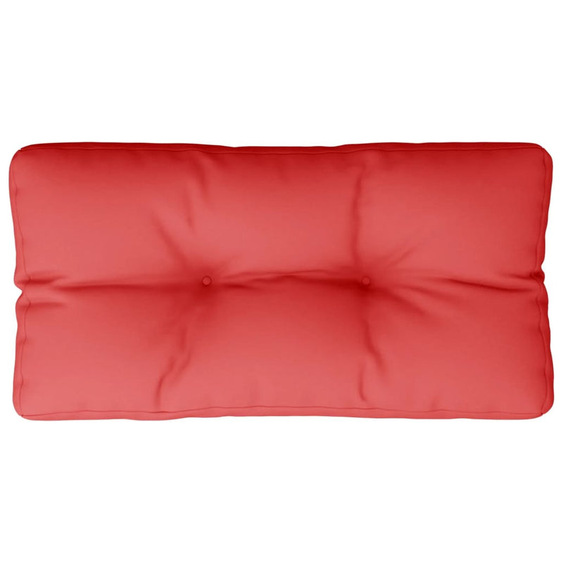 Pernă de paleți, roșu, 80x40x12 cm, material textil