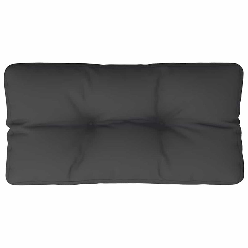 Pernă de paleți, negru, 80x40x12 cm, material textil