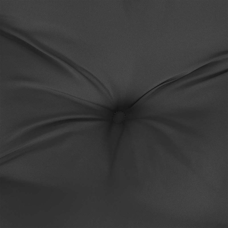 Pernă de paleți, negru, 80x40x12 cm, material textil