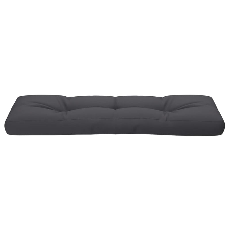 Pernă de paleți, antracit, 120x40x12 cm, material textil