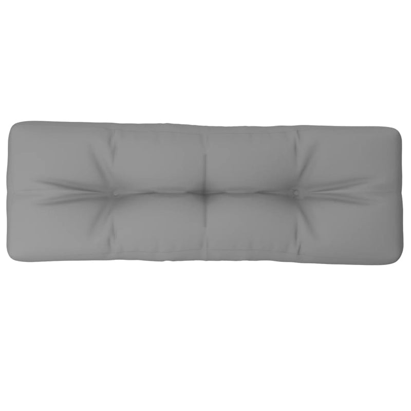 Pernă de paleți, gri, 120x40x12 cm, material textil