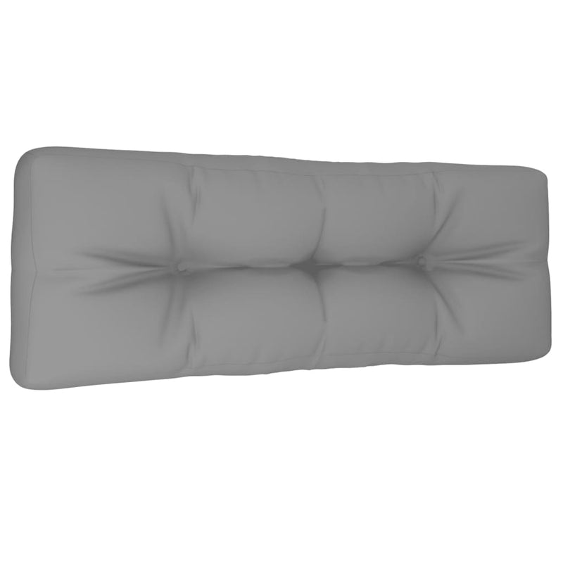 Pernă de paleți, gri, 120x40x12 cm, material textil