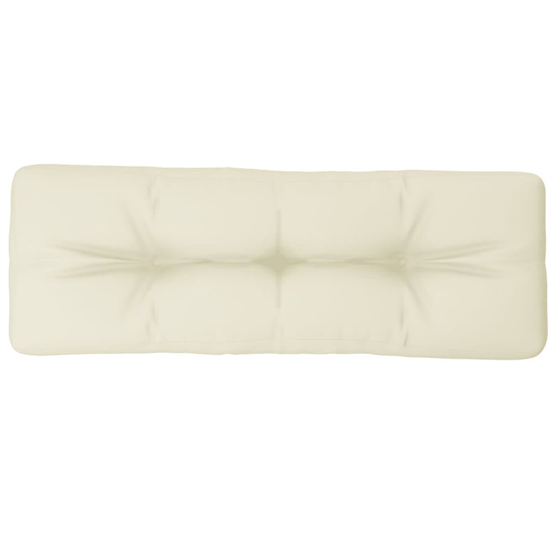 Pernă de paleți, crem, 120x40x12 cm, material textil