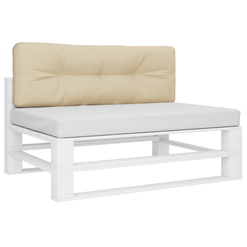 Pernă de paleți, bej, 120x40x12 cm, material textil