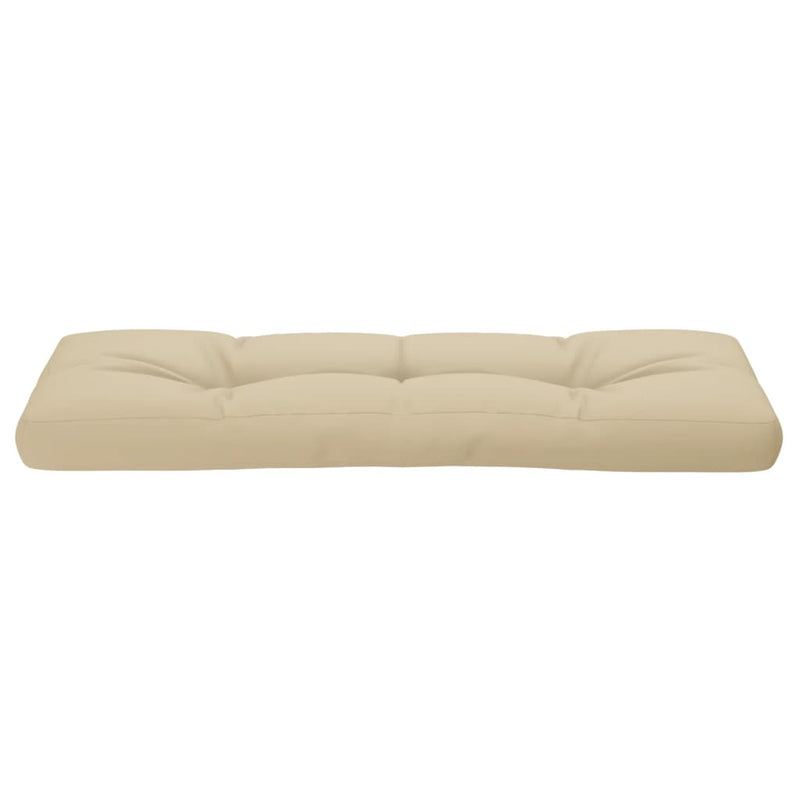 Pernă de paleți, bej, 120x40x12 cm, material textil