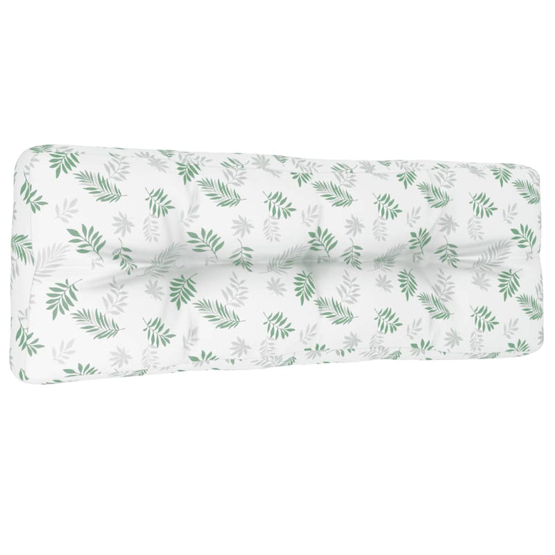 Pernă de paleți, model frunze, 120x40x12 cm, textil