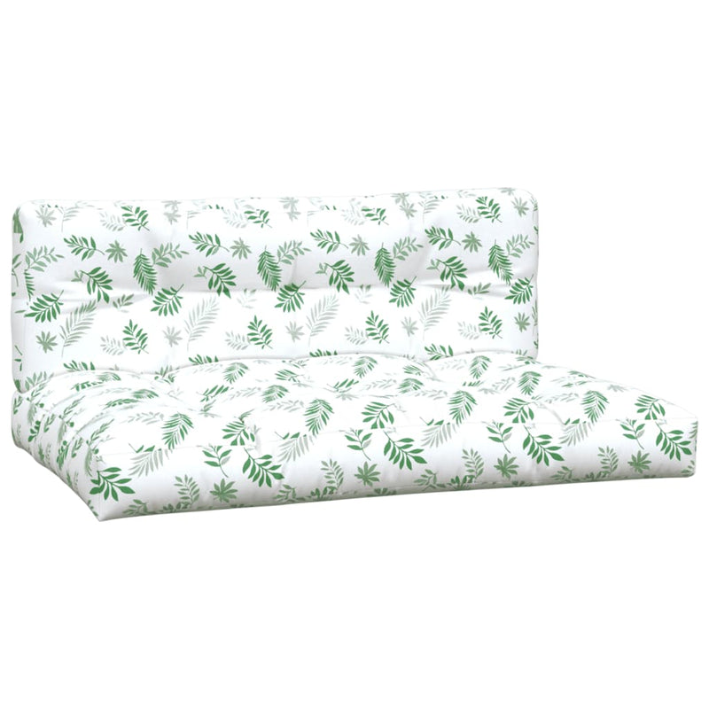 Perne de paleți, 2 buc., model cu frunze, textil