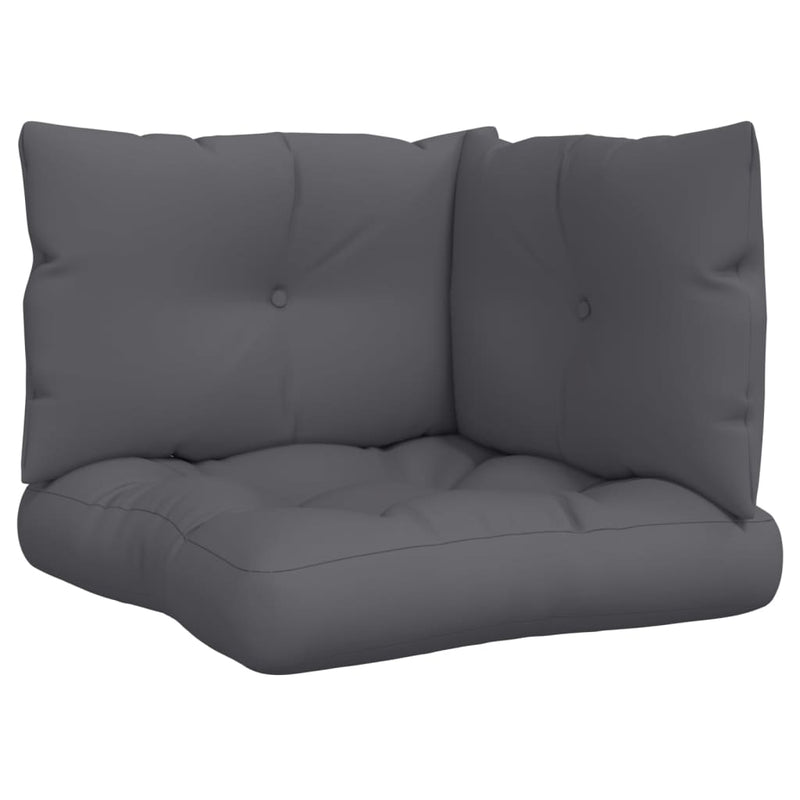 Perne de paleți, 3 buc., antracit, material textil