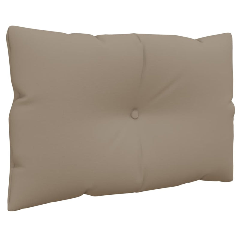 Perne de paleți, 3 buc., gri taupe, material textil