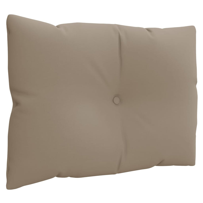 Perne de paleți, 3 buc., gri taupe, material textil