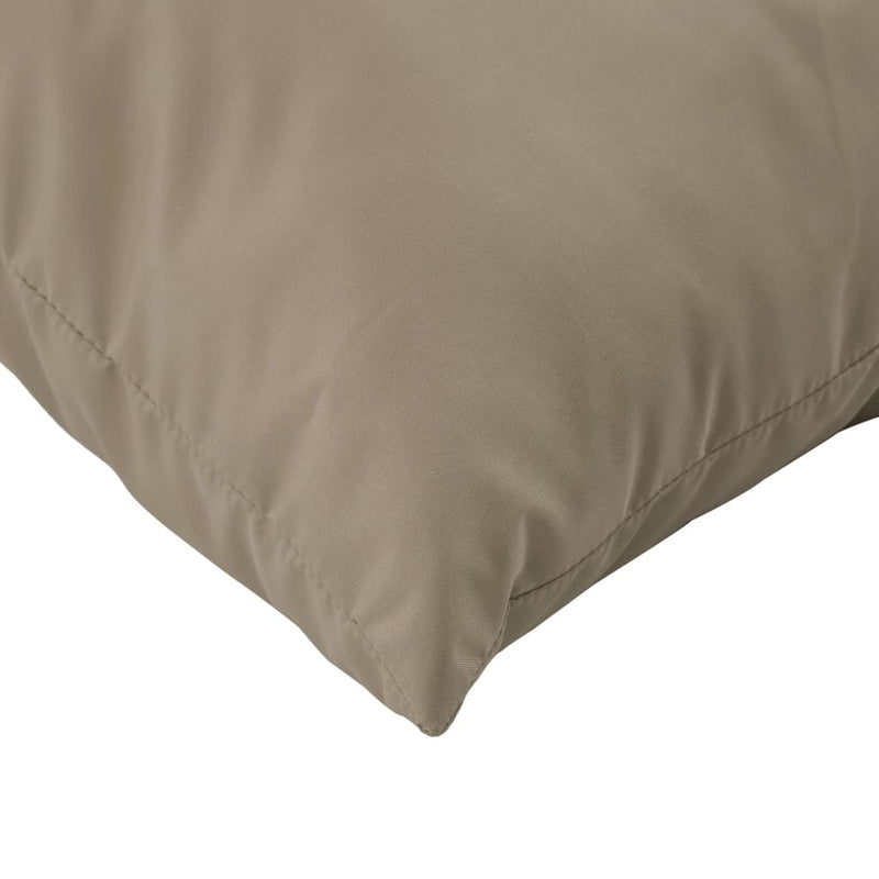 Perne de paleți, 3 buc., gri taupe, material textil