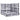 Perne de paleți, 3 buc., gri carouri, material textil